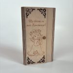 Луксозна покана за кръстници с икона, персонализирана покана за кръстници на кръщене на момиче