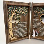 Сватбена книга за младоженци, луксозен подарък за сватба, сватбена рамка за снимка - Image 3