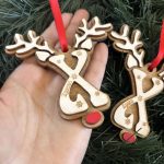 Коледна украса за елха, дървена коледна играчка за елха с име - Image 2