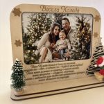 Коледен подарък, рамка за снимка, коледна декорация с пожелание за Коледа - Image 6