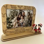 Коледна рамка за снимка, оригинален подарък за коледа, Коледна украса за дома