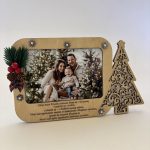 Подарък за Коледа, Рамка за снимка, Коледна картичка с пожелание и коледна декорация - Image 4