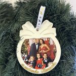 Коледна топка за елха със снимка, луксозна коледна играчка за елха със снимка - Image 2